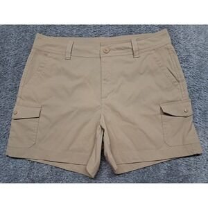 Eddie Baue Cargo Shorts Womens Sz 12 Dress Office Golf Casual Stretch Wicking